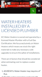 Mobile Screenshot of kcwaterheater.com